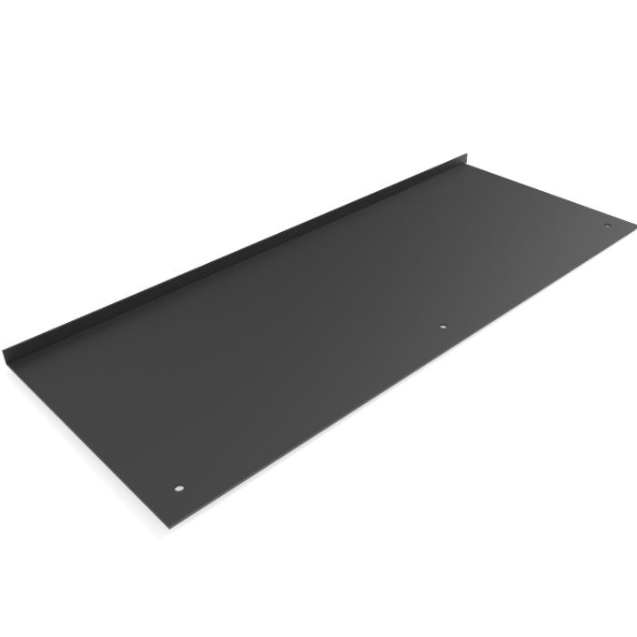 Keyboard plate steel Black Thickness: 2 mm