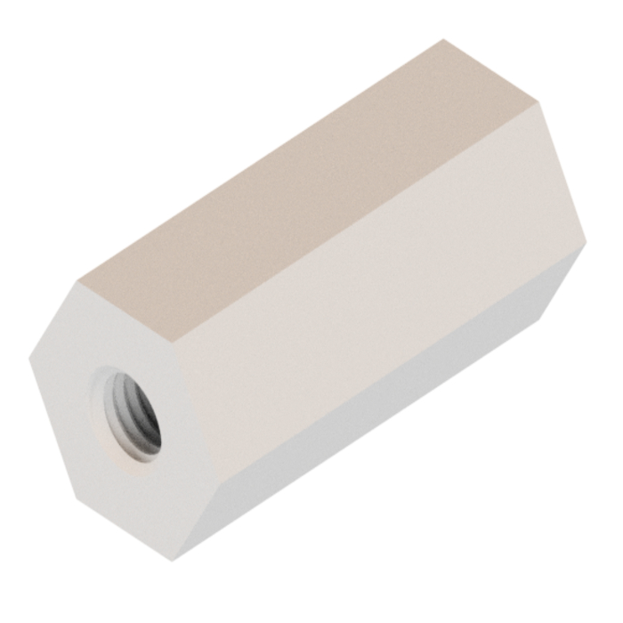 Alu Sechskant SW19 Länge 77mm M8 ganz durch